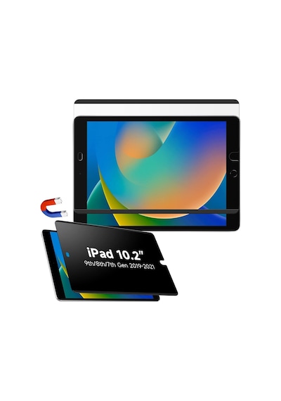 Apple Uyumlu iPad  7. 8. 9. Nesil 2020 /2021 10.2 Magnetic Mıknatıslı Paperlike Kağıt Hissiyatlı
