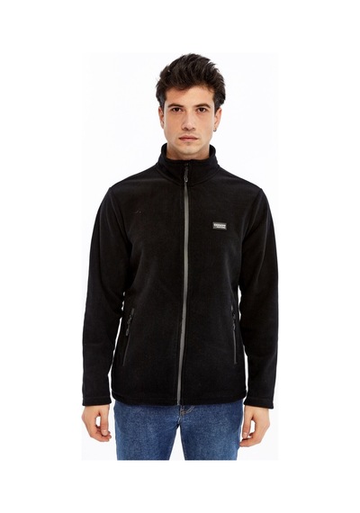 Champp Horizon Tam Fermuarlı Erkek Polar - Siyah Xl