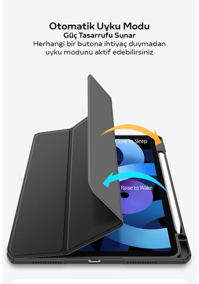 Coofbe Xiaomi Mi Pad 5 - 5 Pro Kılıf Kalem Yerli Bölmeli Xiaomi Mi Pad Tablet Kılıfı