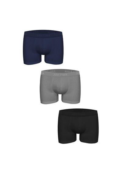 John Frank Üçlü Natural Modal Boxer White White