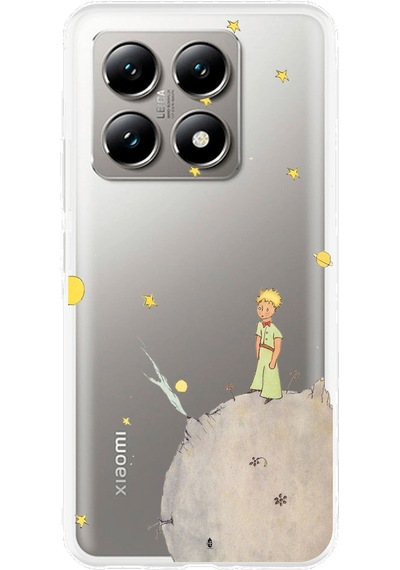 Xiaomi Mi 14t Uyumlu Küçük Prens Tasarımlı Baskılı Silikon Kılıf Renkli