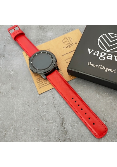 Vagave Samsung Uyumlu Active / Watch / Gear 20 Mm / 22 Mm Deri Kordon (498118366)