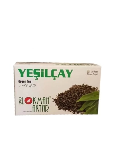 Yeşil Çay 20 'li Süzen Poşet Yeşilçay, 2 Adet Lokman Aktar