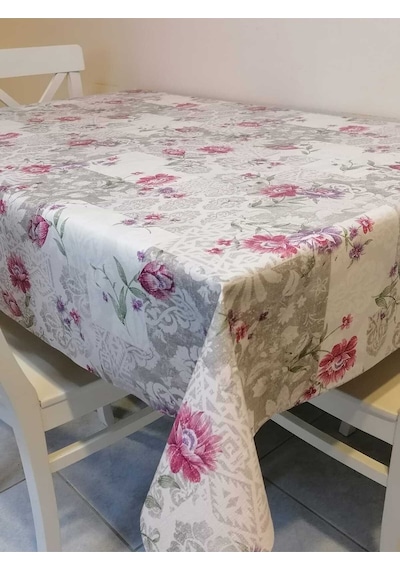 Elyaflı Pvc Muşamba - Desenli Silinebilir Masa Örtüsü 01fnt11912 Renkli