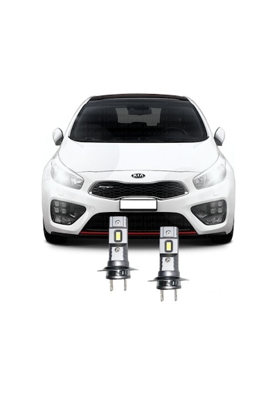 Kıa Ceed Led Kısa Far Ampulü Mini Led 2'li Set H7