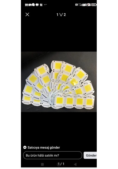 Power Led Cob Led 220 V 100 Watt Prejektör Cip Beyaz Işık 5 Adet
