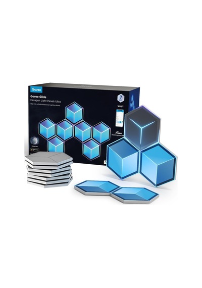 Glide Hexa Ultra Led Gaming Duvar Aydınlatma Panelleri 7'li &