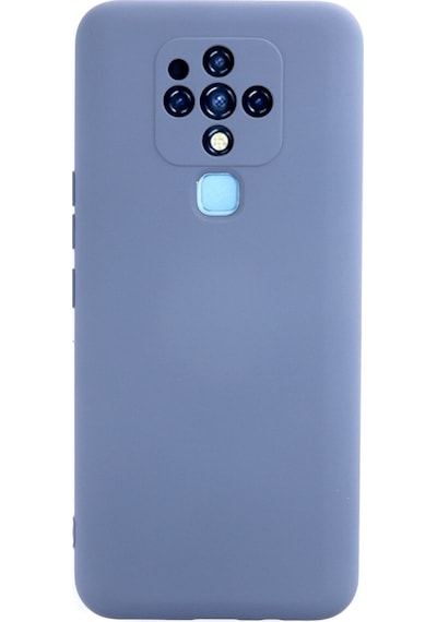 Tecno Camon 16 Uyumlu Kılıf Nano İçi Kadife Silikon - Gri