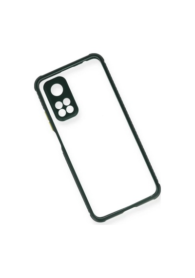 Newface Xiaomi Mi 10t Pro Kılıf Miami Şeffaf Silikon - Koyu Yeşil