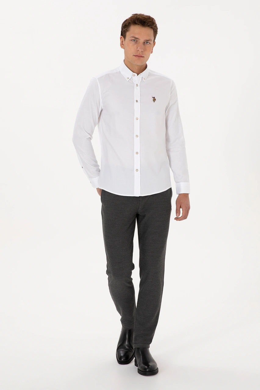 U.s. Polo Assn. Erkek Beyaz Gömlek Basic 50307659-vr013 Beyaz U.s. Polo Assn. Erkek Beyaz Gömlek Basic 50307659-vr013 Beyaz