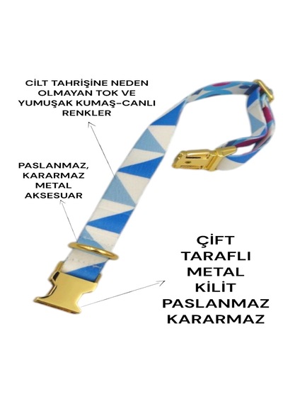 Caramelos Köpek Tasması-küçük Irk Ve Orta Irk İsimli Tasma 7 Açık Mavi Caramelos Köpek Tasması-küçük Irk Ve Orta Irk İsimli Tasma 7 Açık Mavi