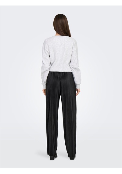 Only Onlclaudıa Plısse Wıde Pant Ptm Kadın Siyah Pantolon - 15346906 Siyah