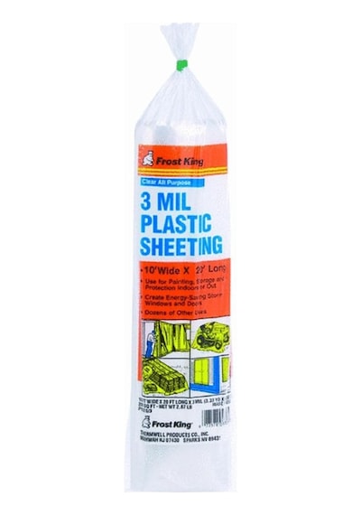 Frost King P1020/3 Polietilen Kaplama, 10 20 Ft. X 3 Mil, Şeffaf, 10&apos X 20&apos