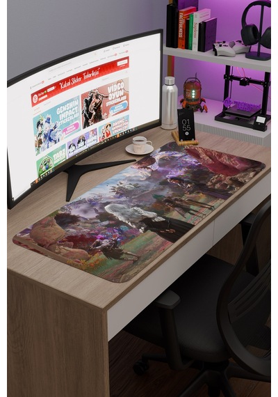 Expedition 33 Kaymaz Dikişli Kauçuk Oyuncu Mousepad V5 - 90x40 Xxl Gaming Mouse Pad Fare Altlığı