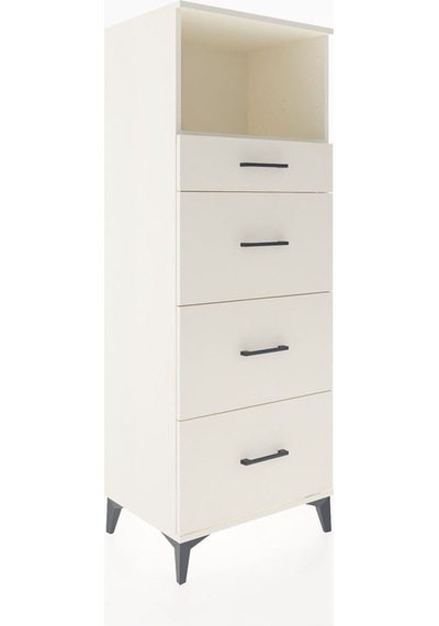 Hyperion Dolap Tek Raflı 4 Çekmeceli 60x44x163 Aytaşı-aytaşı Aytaşı