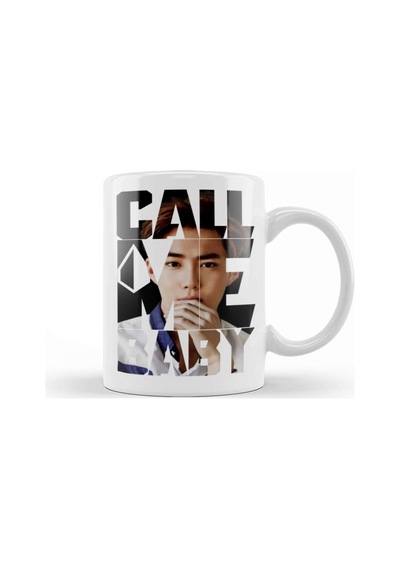 Exo Suho Call Me Baby Typography Kupa Bardak Porselen Karışık