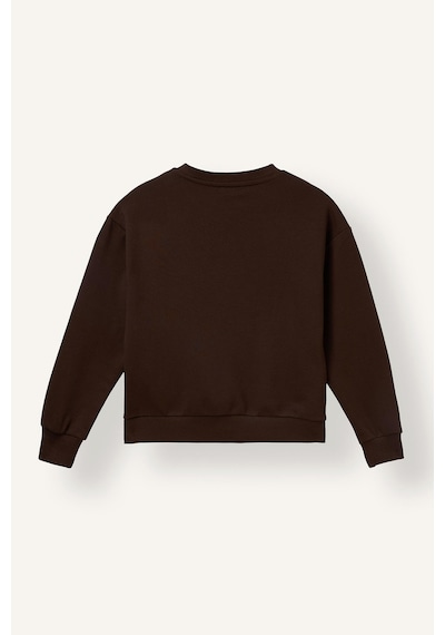 Defacto Relax Fit Bisiklet Yaka Ayıcık Baskılı Sweatshirt Kız Çocuk I4157a826aubn267 Kahve-bn267