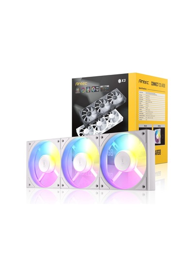 C120 Argb White, 3x120mm Pwm Fan, Daisy-chain Kablo, Asus Aura Sync Uyumlu, 12v, 1.32w, Beyaz Kasa Fanı 3'lü Paket