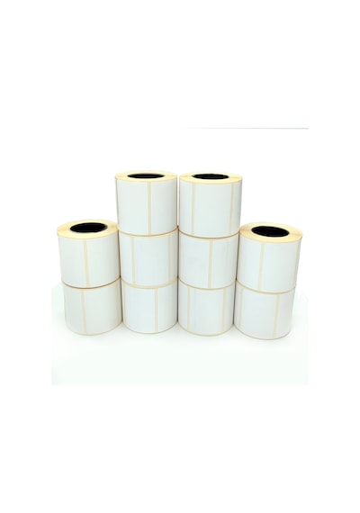 10 Adet 40 X 60 Termal Barkod Etiketi 1 Rulo 500 Sarım
