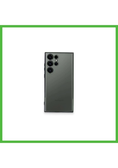 Vaveni Samsung Galaxy S23 Ultra Uyumlu Kılıf Lensli Silikon - Yeşil Arz