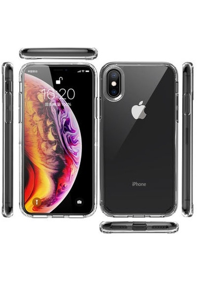 Apple Uyumlu iPhone Xs Max Kılıf Şeffaf Tam Koruma Sağlayan Premium Tpu Silikon Kapak Ryc/coss Şeffaf