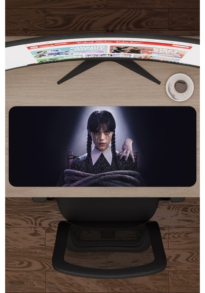 Wednesday V4 70x30 Xl Gaming Kauçuk Kaymaz Taban Mouse Pad Fare Altlığı