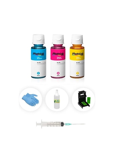 Hp Deskjet 920c / 920cvr / 920cxi Photoink Plus Renkli Kartuş Dolum Seti