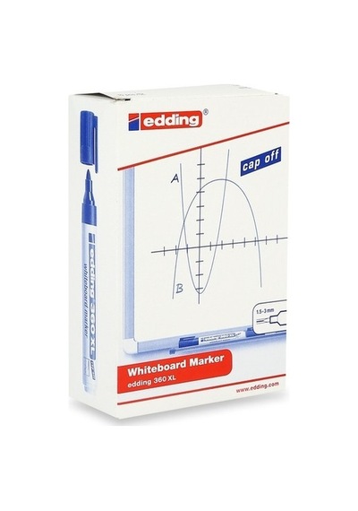 Edding 360 Beyaz Yazı Tahtası Kalemi Kırmızı 10 Lu