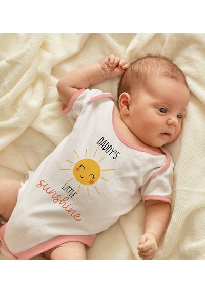 Bk Gift Bk Kids Little Sunshine Tasarımlı Pembe Bebek Body Zıbın-1 6 - 9 Ay Sarı