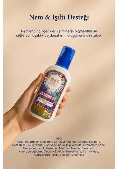 Beach Day Güneş Sonrası Aloe Veralı Işıltılı Losyon 150 ML