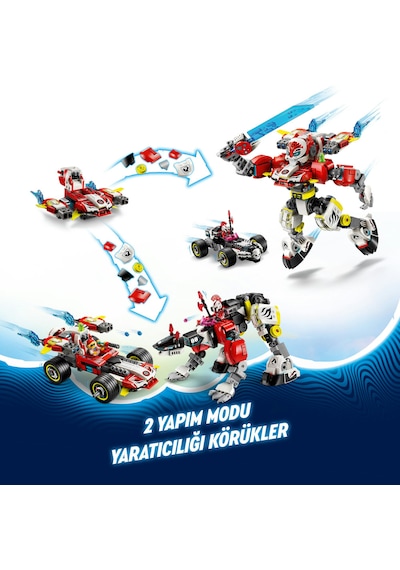 LEGO® DREAMZzz™ Cooper’ın Kaplan Robotu ve Zero’nun Hot Rod Arabası 71497 - 9 Yaş ve Üzeri Çocuklar için Oyuncak Araç Yapım Seti (1006P)