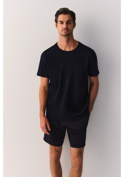 Suwen Casual Essentials Erkek T-shirt Sh26904607c303 Lacivert