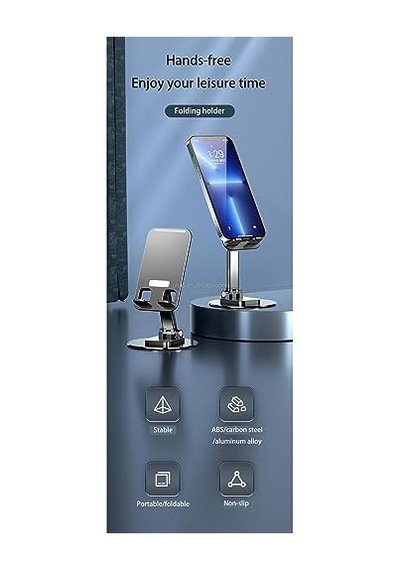 Bn69 Masaüstü Telefon Tutucu Döner Tasarımlı Yükselticili Alüminyum Tabanlı Diğer