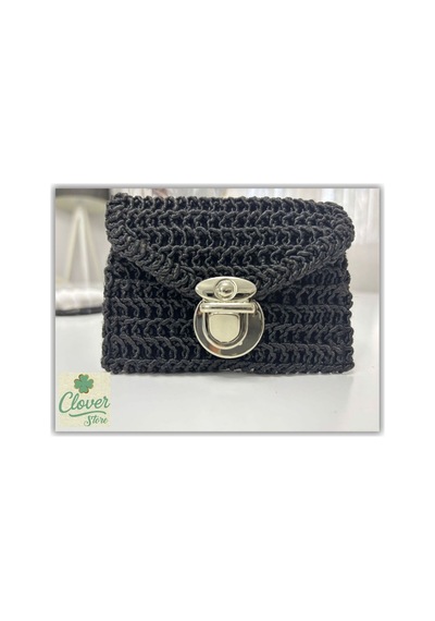 Store Örme Mini Cüzdan Siyah