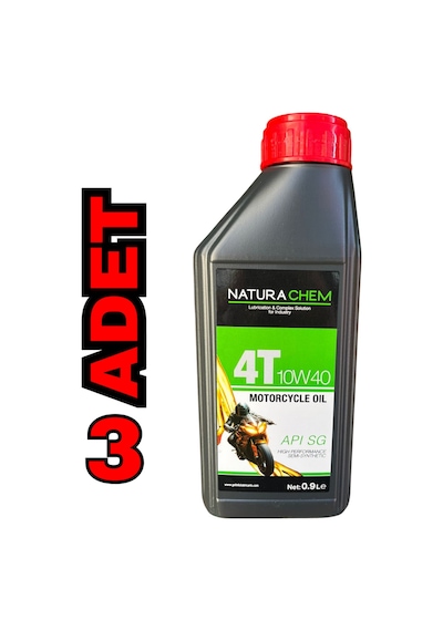 Naturachem 4t 10w-40 Motosiklet Yağı 0.9 Litre 3 Adet