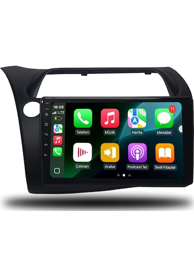 Carplayer Honda Civic Hb Euro 2007-2012 Uyumlu Android Multimedya 6gb Ram 64gb Hafıza