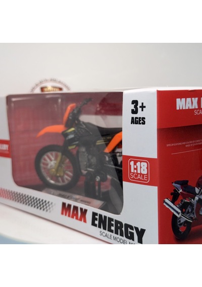 Ktm Enduro Cross - 1:18 Ölçek 12cm Kutulu Standlı Diecast Motosiklet Modeli