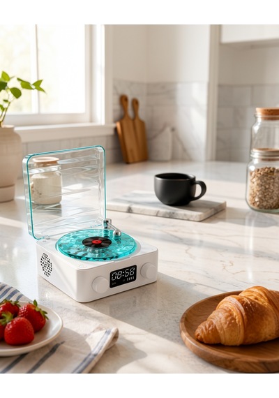 Bluetooth Hoparlör 3-ü-1 Gece Lambası Uuczzzgramafonspeaker-30