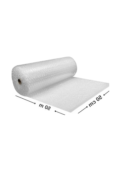 Çift Katmanlı Patpat Balonlu Naylon, 50 Cm X 50 M Boyutunda Açık Indigo