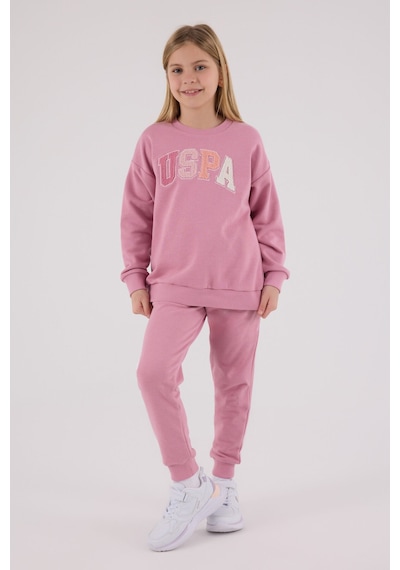 U.S. Polo Assn. U.s. Polo Assn Kız Çocuk Pembe Eşofman Takımı Us2306-c-v1 Pembe