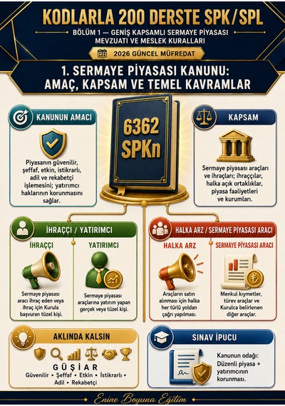 Kodlarla 200 Derste Spk / Spl Sermaye Piyasası Lisanslama Sınavlarına Hazırlık