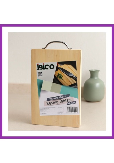Bezos Bambu Kesim Tahtası 18x28x1.7 Cm - Metal Kulplu Bty Diğer