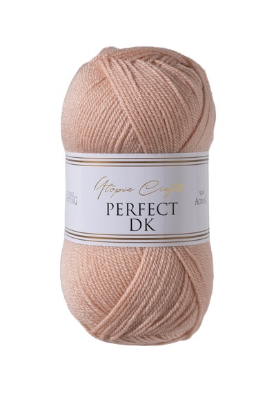 Utopia Crafts Perfect Dk %100 Akrilik Yumuşak Örgü İpi 100g 300m - Pudra Pembesi