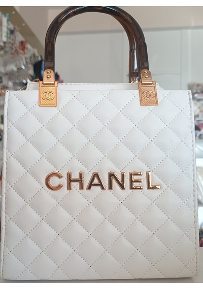 Asesstore Chanel Çanta Beyaz-gold