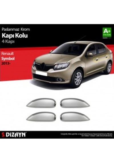 Renault Symbol 2013 Ve Üzeri Modeller Krom Kapı Kolu 4 Kapı Paslanmaz Çelik