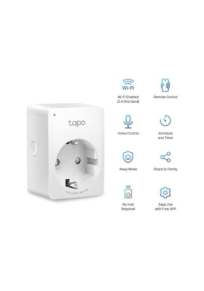 Tp-lınk Tapo P100 Mını Wi-fi Akıllı Priz 4 Lü 0 M