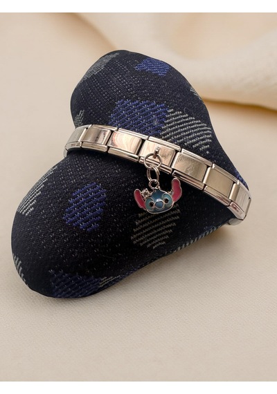 Stitch Italyan Bileklik Sallantılı Charmı Sadece 1 Adet Charm Gönderilir Mavi