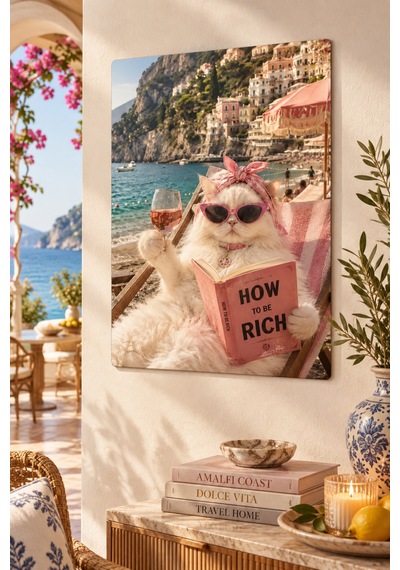 Dekoratif Metal Tablo How To Be Rich Modern Duvar Dekorasyonu Çok Renkli