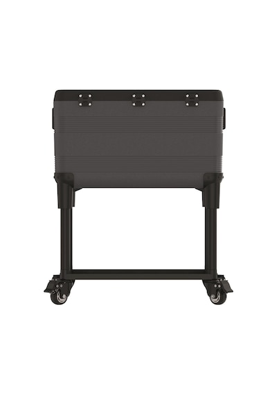 Icepeak Patio 70 Tekerlekli Raflı Buzluk 65.8 Litre Siyah