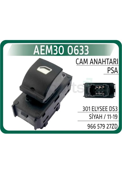 Cam Açma Düğmesi Anahtari Ön Sağ - Sol Peugeot P301-citroen C - Elysee 2012 Ds3 2010-2015